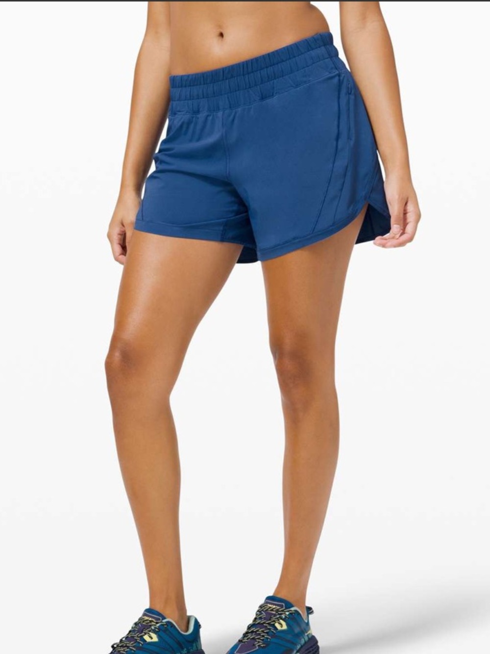NWT Lululemon Track That Short 5" Lined Regatta Blue Size 4